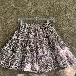 Cheetah print skirt